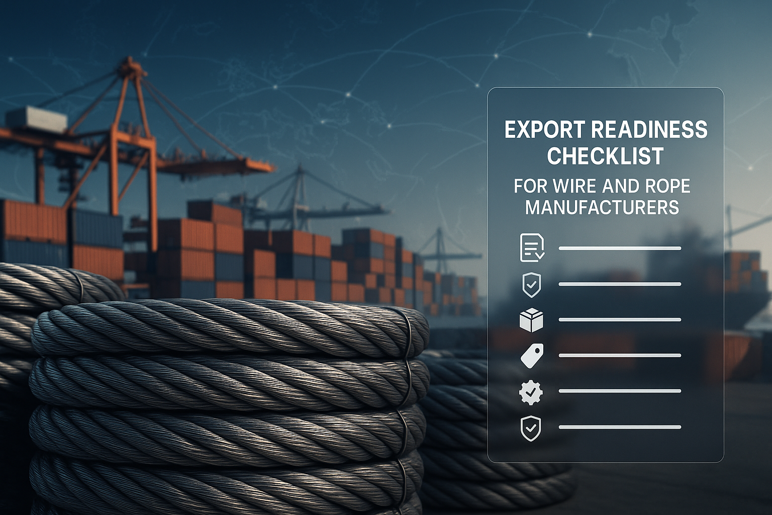 Export Readiness Checklist for Wire and Rope Manufacturers